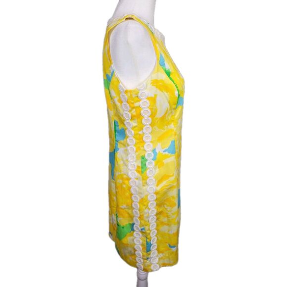 NWT Lilly Pulitzer Yellow Mila Shift Dress Sz 6 First Impression Sunglow Yellow - Picture 7 of 16